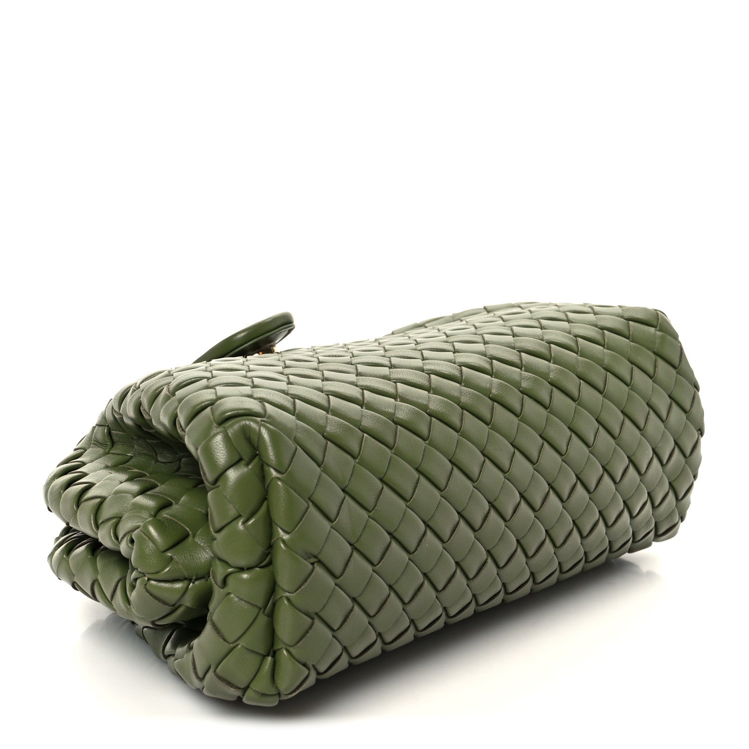 Bottega Veneta Nappa Intrecciato Small The Lauren 1980 Clutch With Chain Matcha 4 of 11