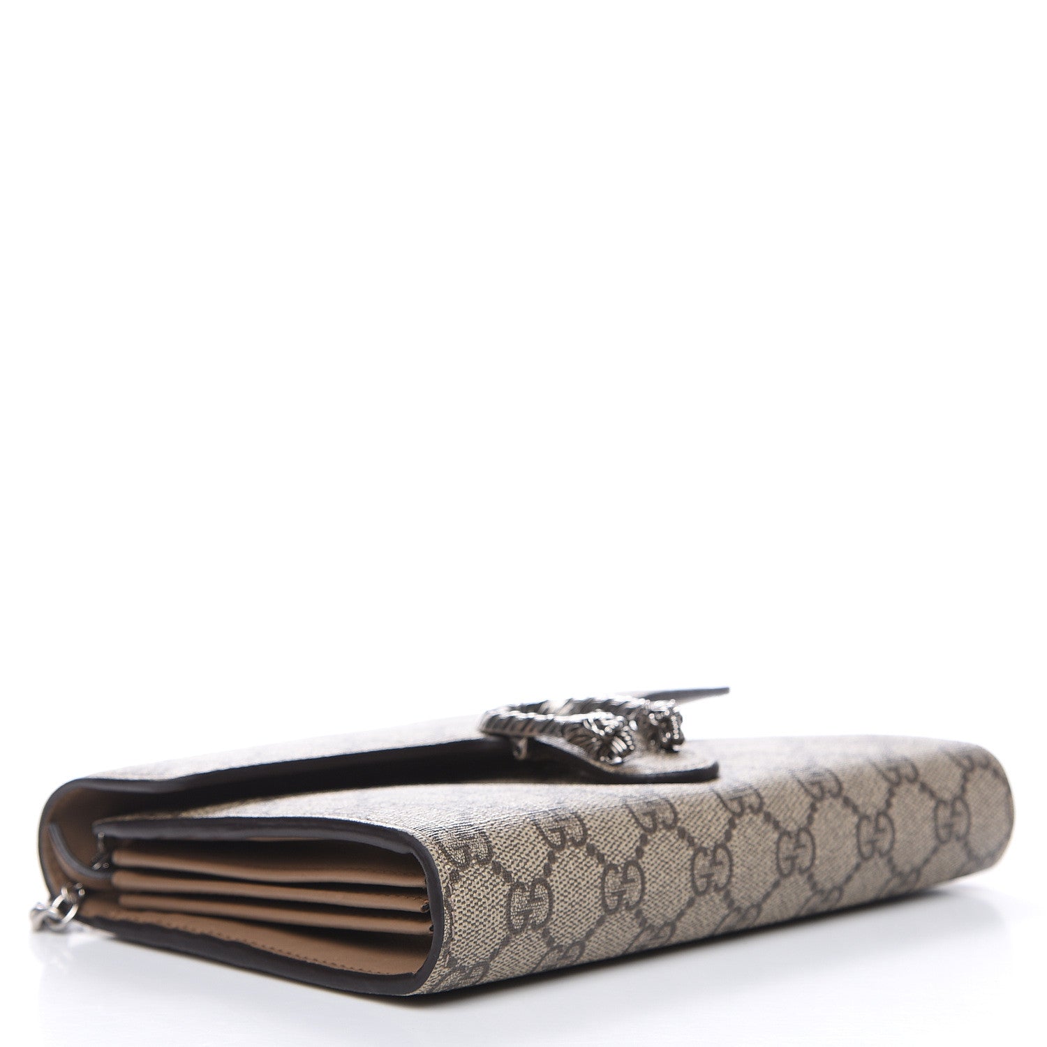 Gucci GG Supreme Monogram Mini Dionysus Chain Wallet Beige Taupe 4 of 12