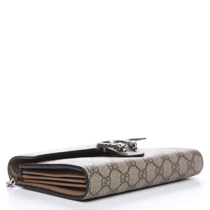 Gucci GG Supreme Monogram Mini Dionysus Chain Wallet Beige Taupe 4 of 12