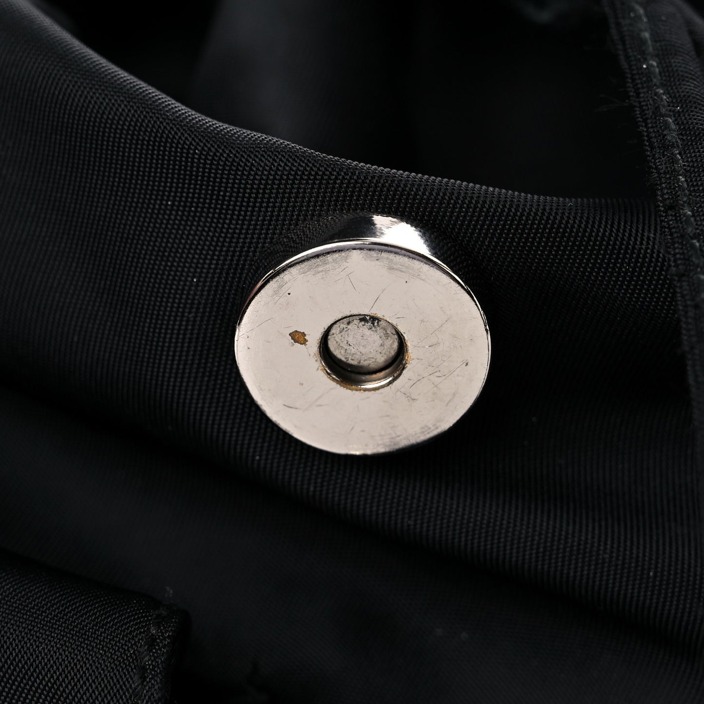 Tessuto Nylon Saffiano Medium Backpack Black