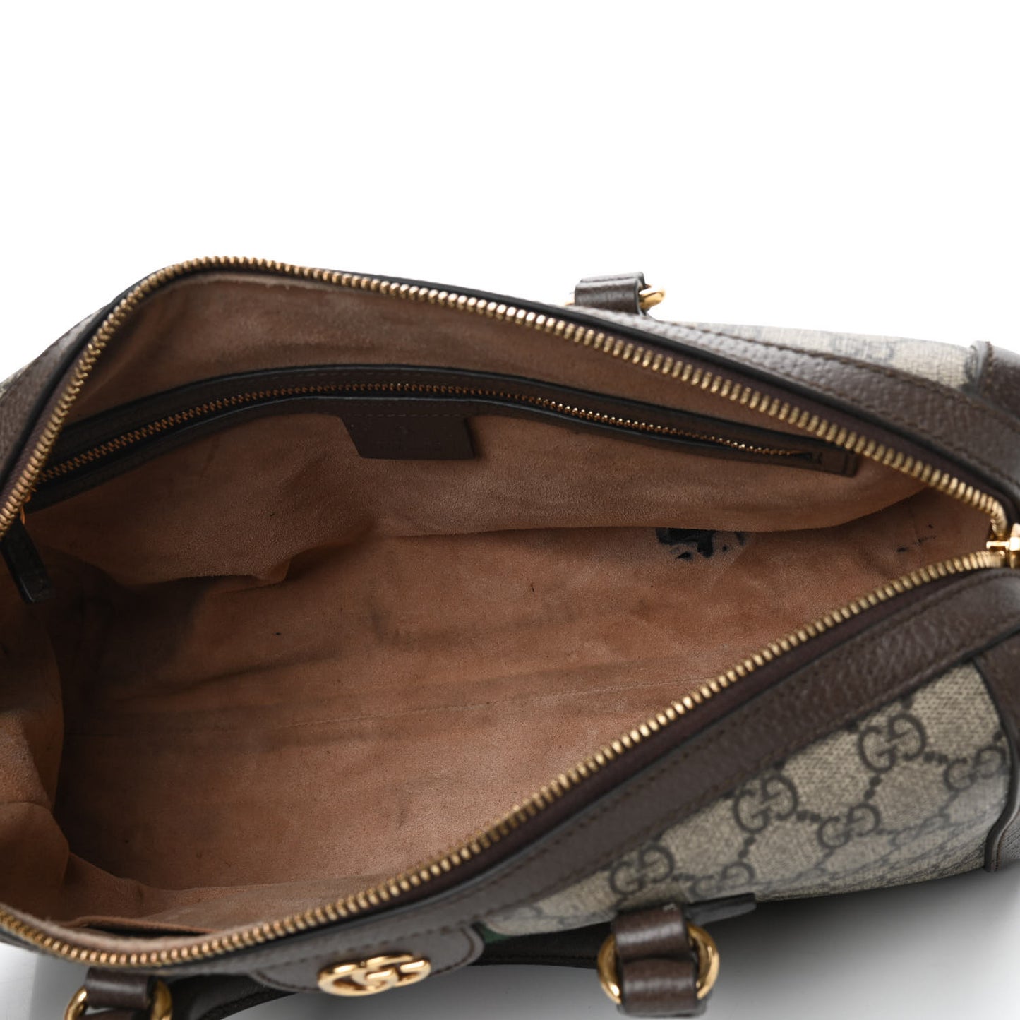 GG Supreme Monogram Web Medium Ophidia Boston Brown