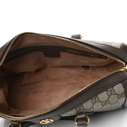 Gucci GG Supreme Monogram Web Medium Ophidia Boston Brown 5 of 12