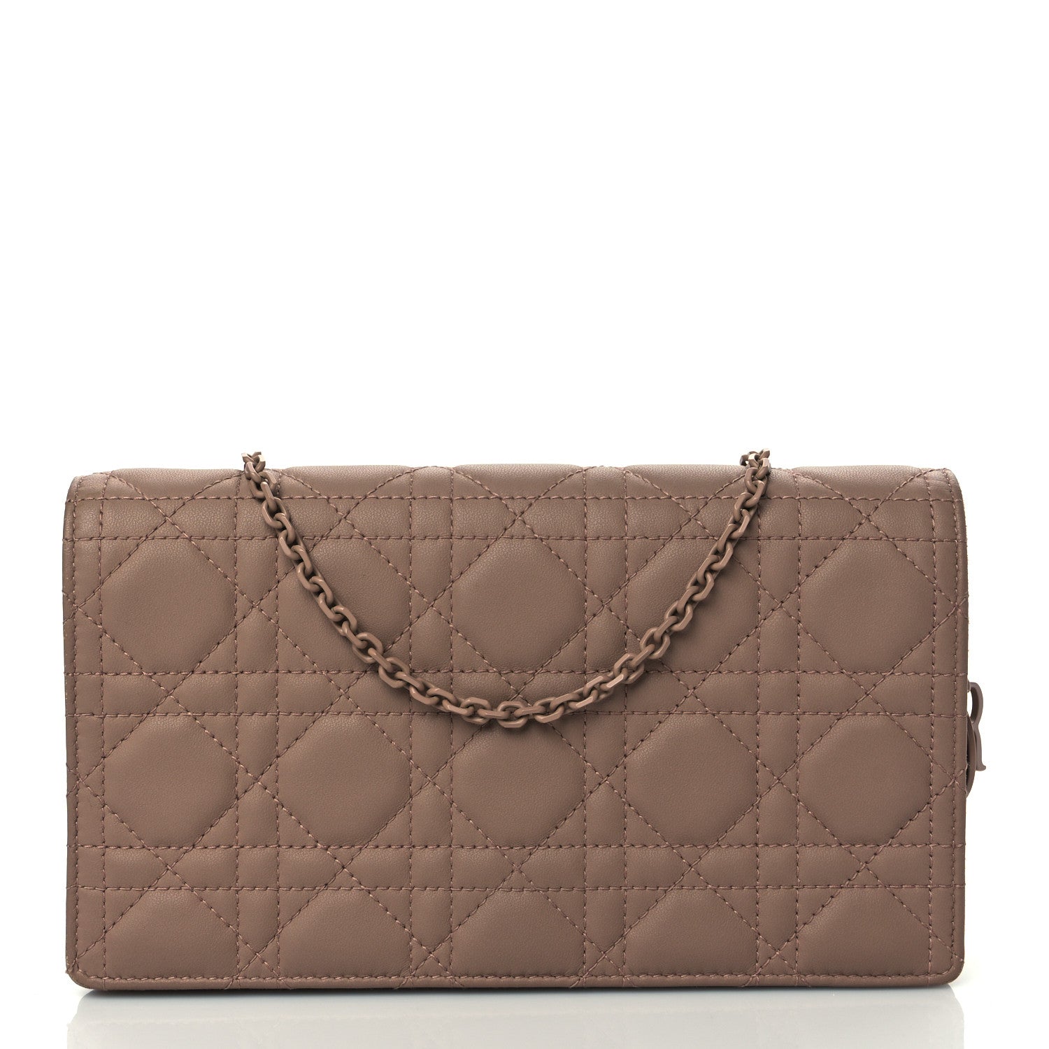 Christian Dior Ultra Matte Calfskin Cannage Lady Dior Clutch Fard 3 of 10