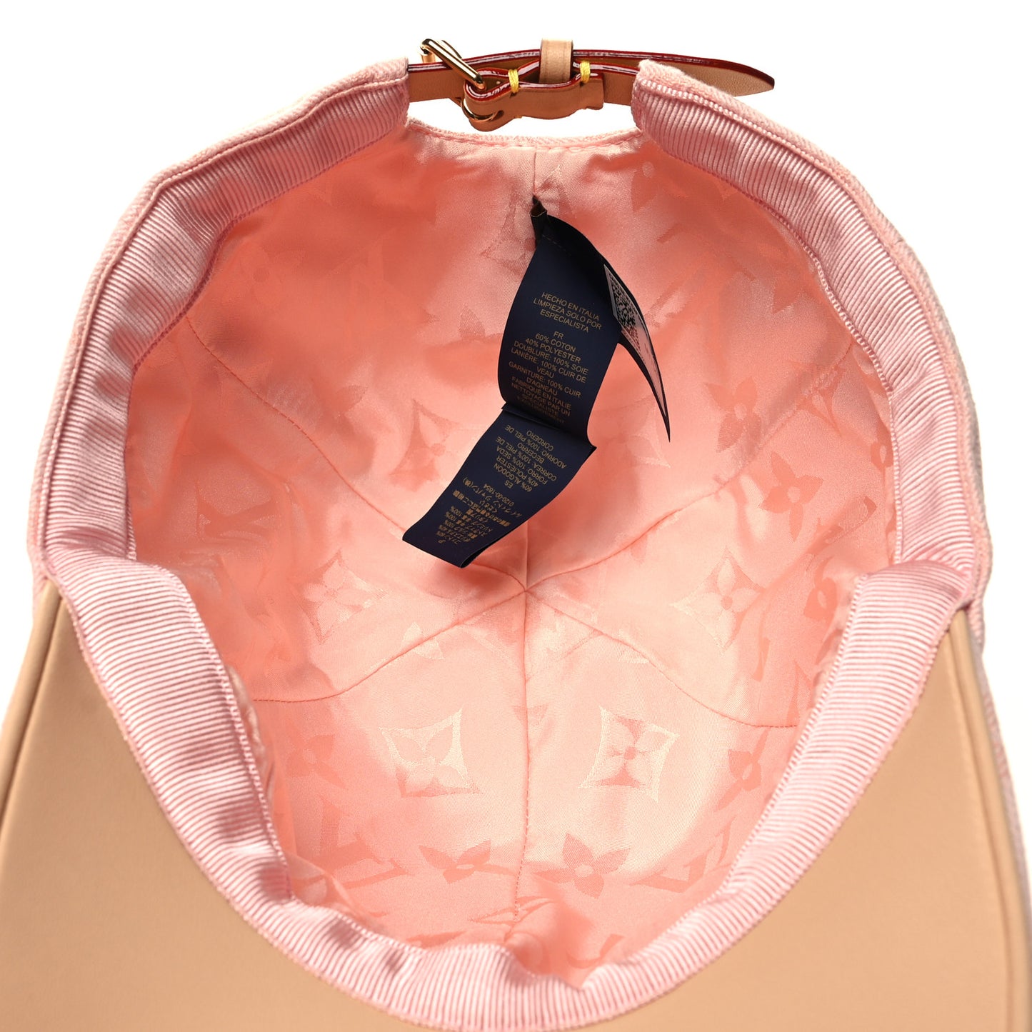 Cotton Monogram Jacquard Be My Cap Pink