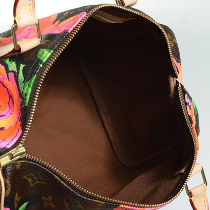 Louis Vuitton Monogram Roses Speedy 30 5 of 7