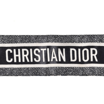Christian Dior Silk Oblique Mitzah Scarf Blue 3 of 4