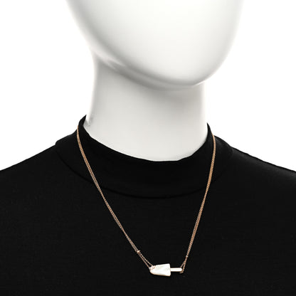 Bulgari 18K Rose Gold Diamond Mother of Pearl Gelati Necklace 2 of 5