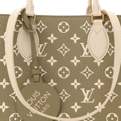 Louis Vuitton Empreinte Monogram Spring In The City Onthego MM Kaki Beige Cream 7 of 12