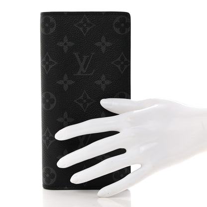 Louis Vuitton Monogram Eclipse Brazza Wallet 2 of 7