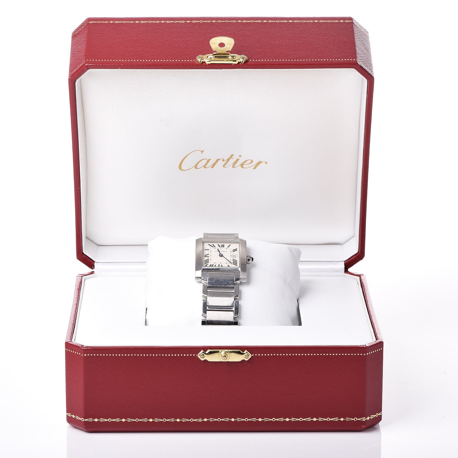 Cartier Stainless Steel 25mm Tank Francaise Quartz Watch 9 of 9