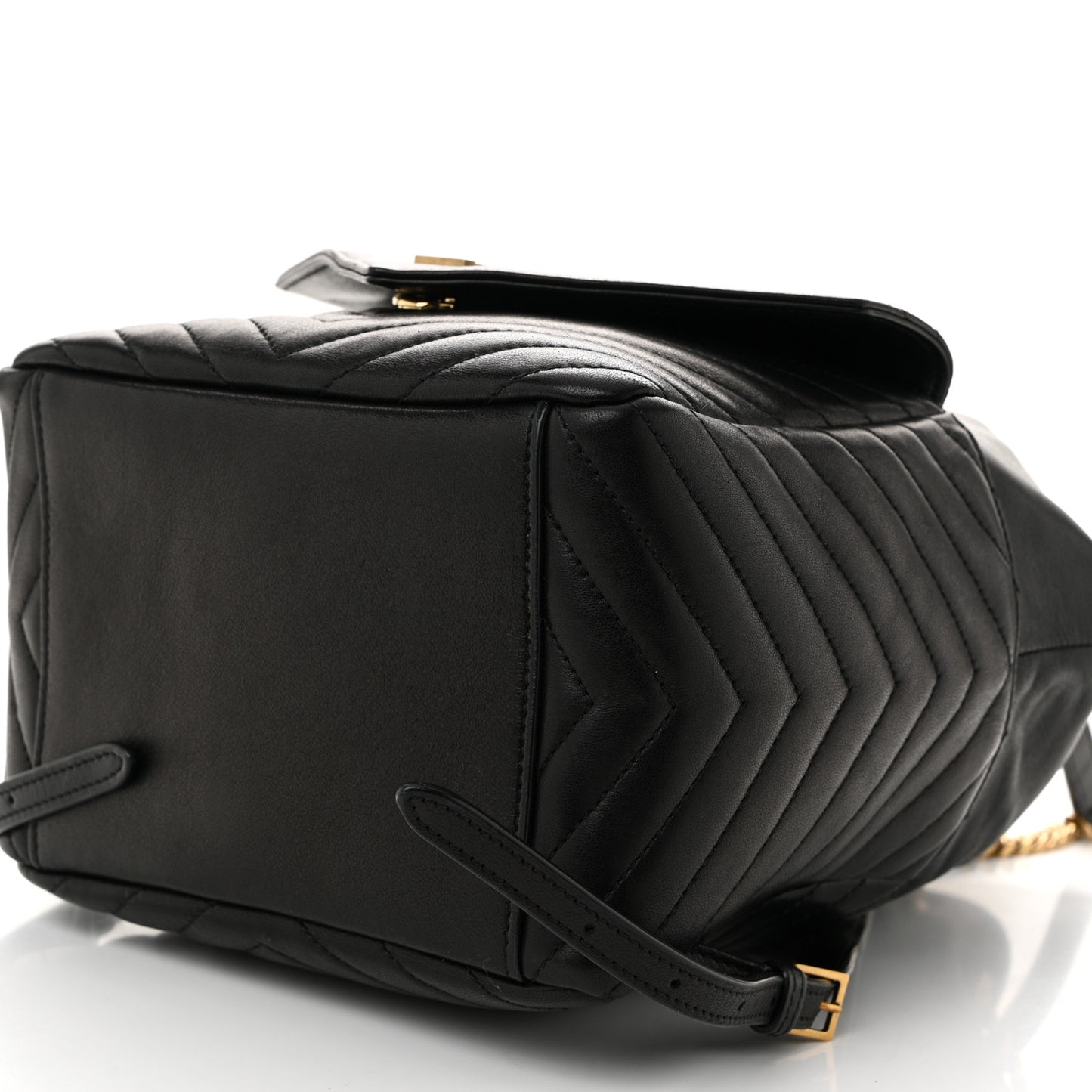 Lambskin Matelasse Monogram Joe Backpack Black