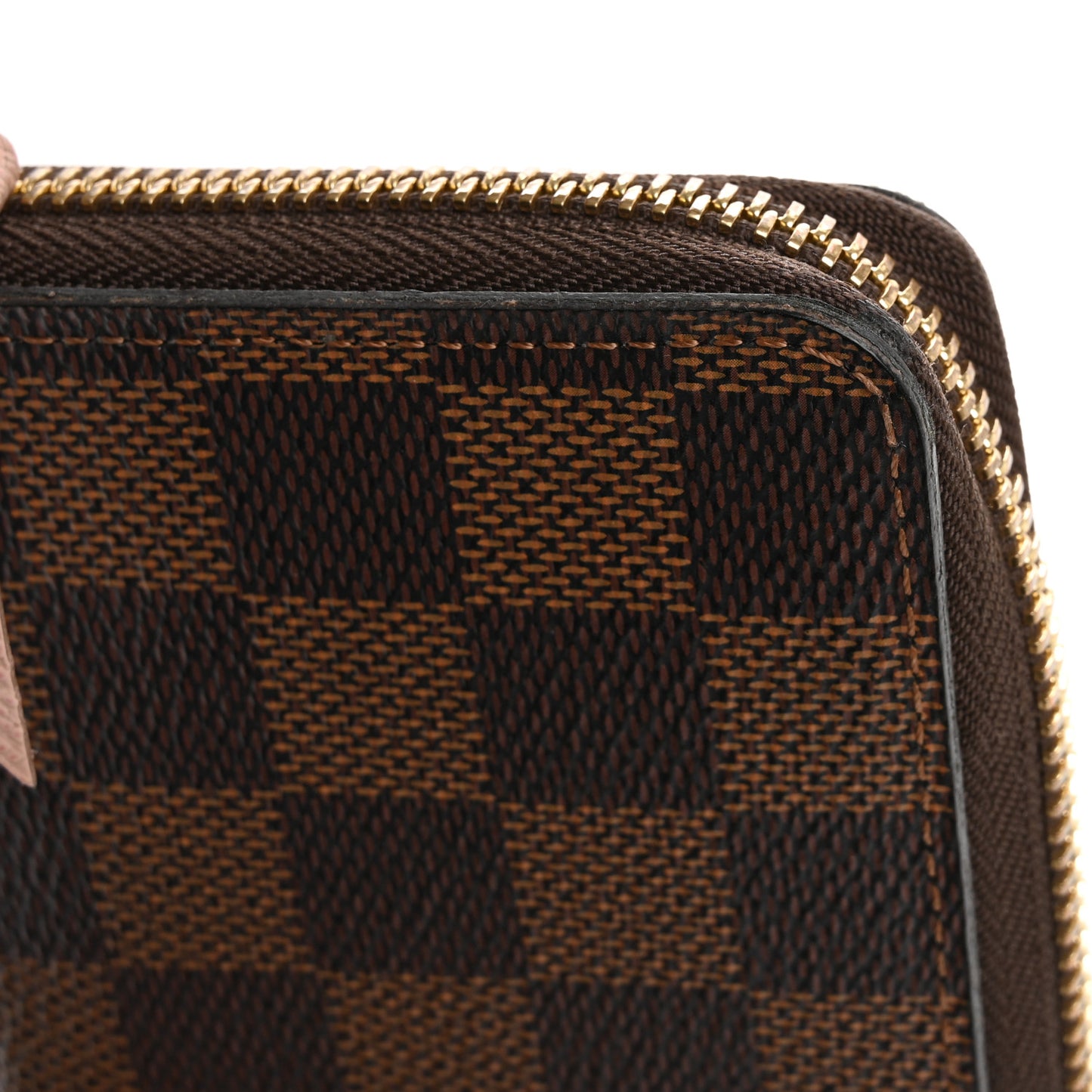 Damier Ebene Clemence Wallet Rose Ballerine