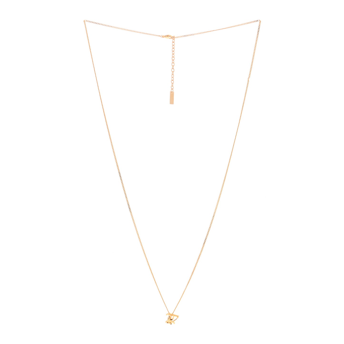 Metal Opyum Twist Necklace Gold