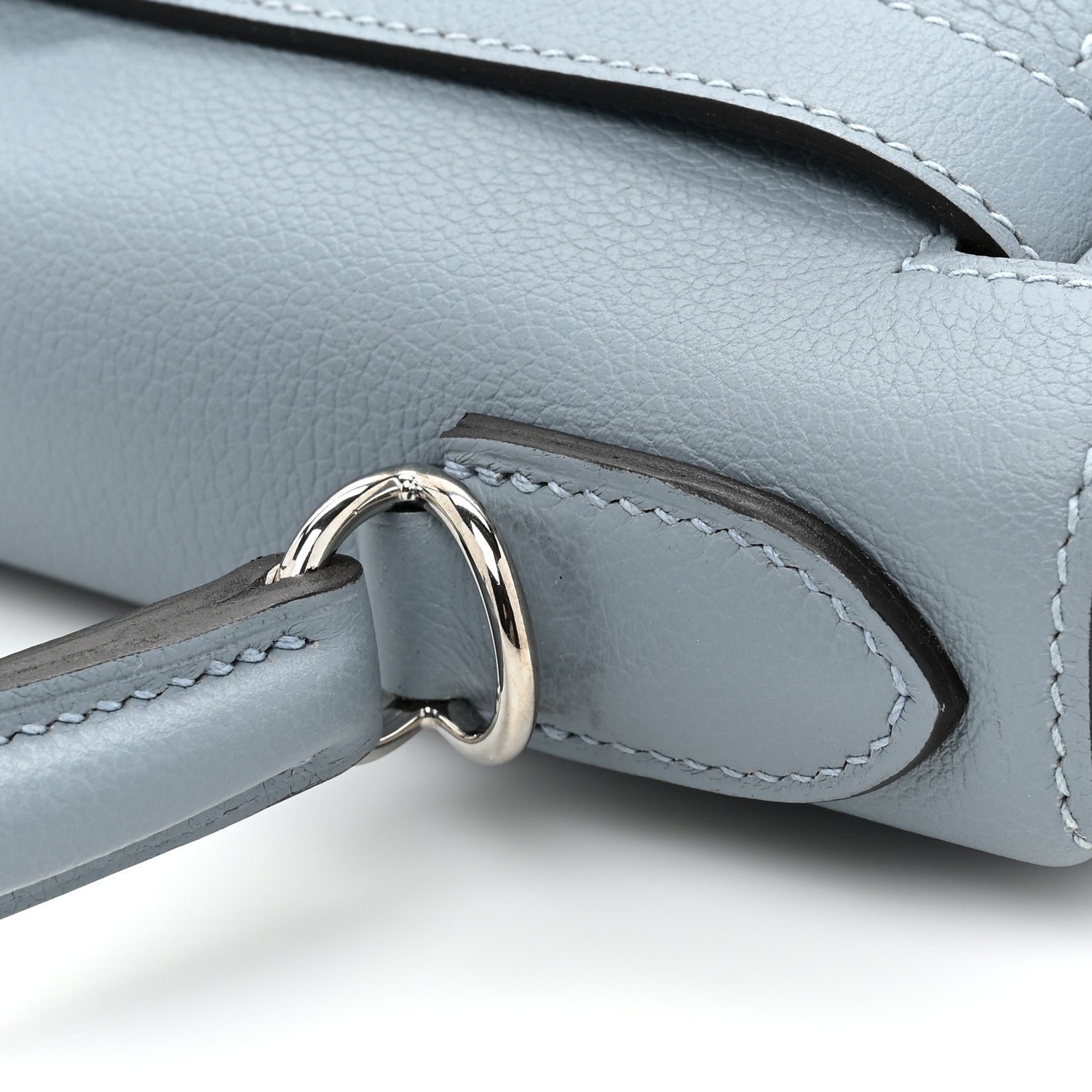 Hermes Evercolor Kelly Retourne 28 Bleu Lin 9 of 11