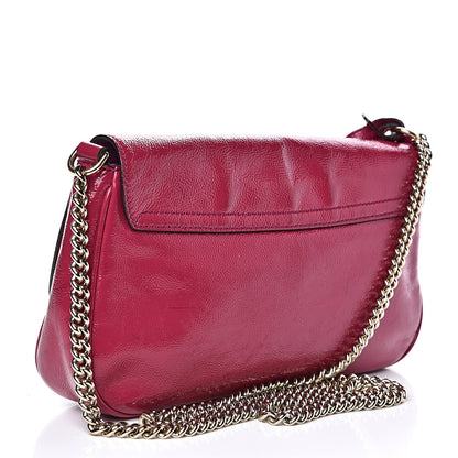 Gucci Patent Medium Soho Flap Crossbody Bright Bougainvillea 3 of 16
