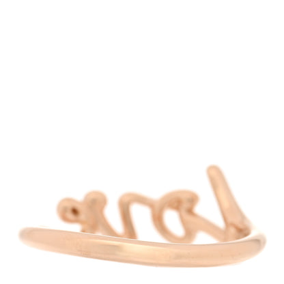 Tiffany 18K Rose Gold Mini Paloma's Graffiti Love Ring 48 4.5 3 of 5