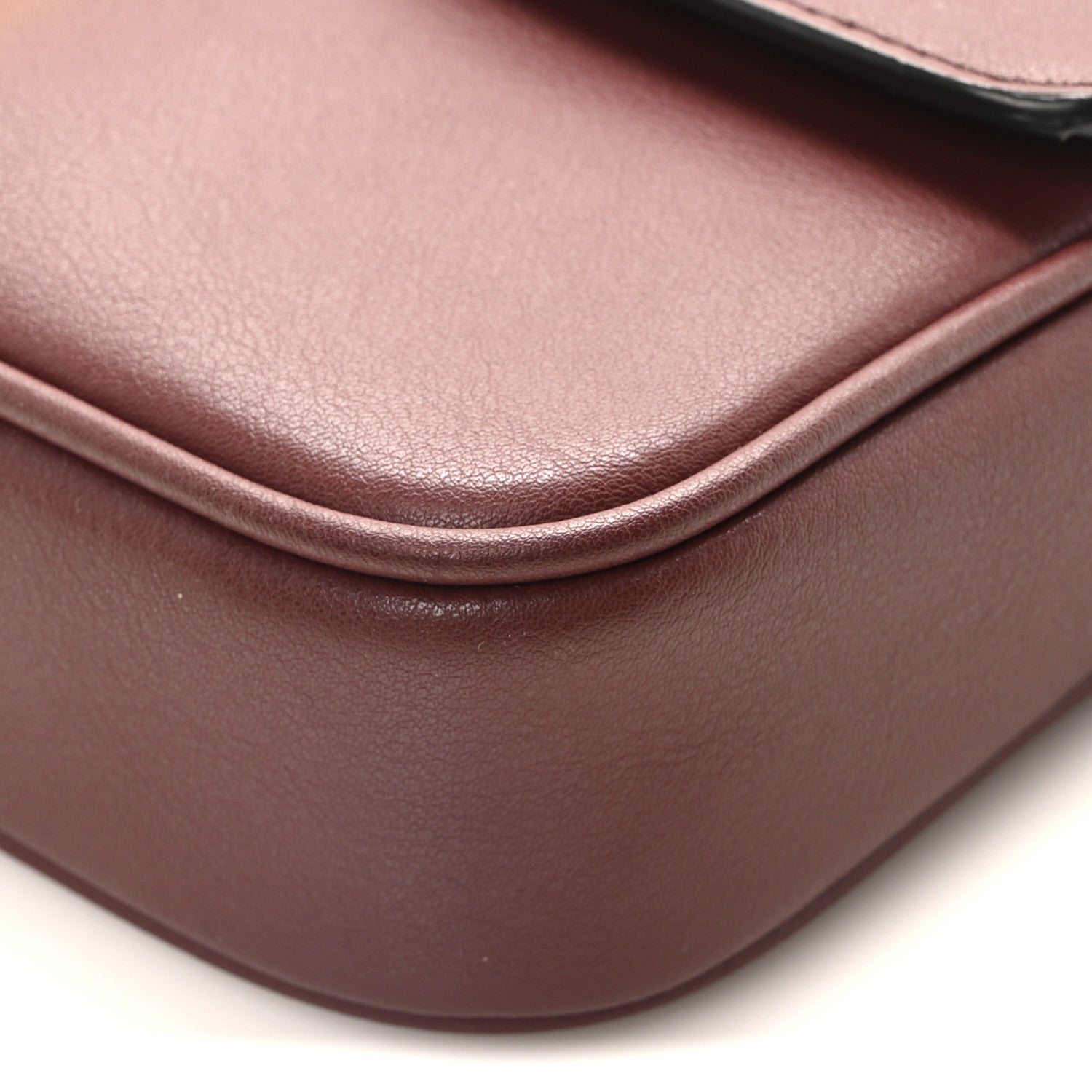 Marc Jacobs Calfskin The J Marc Shoulder Bag Burgundy 10 of 10
