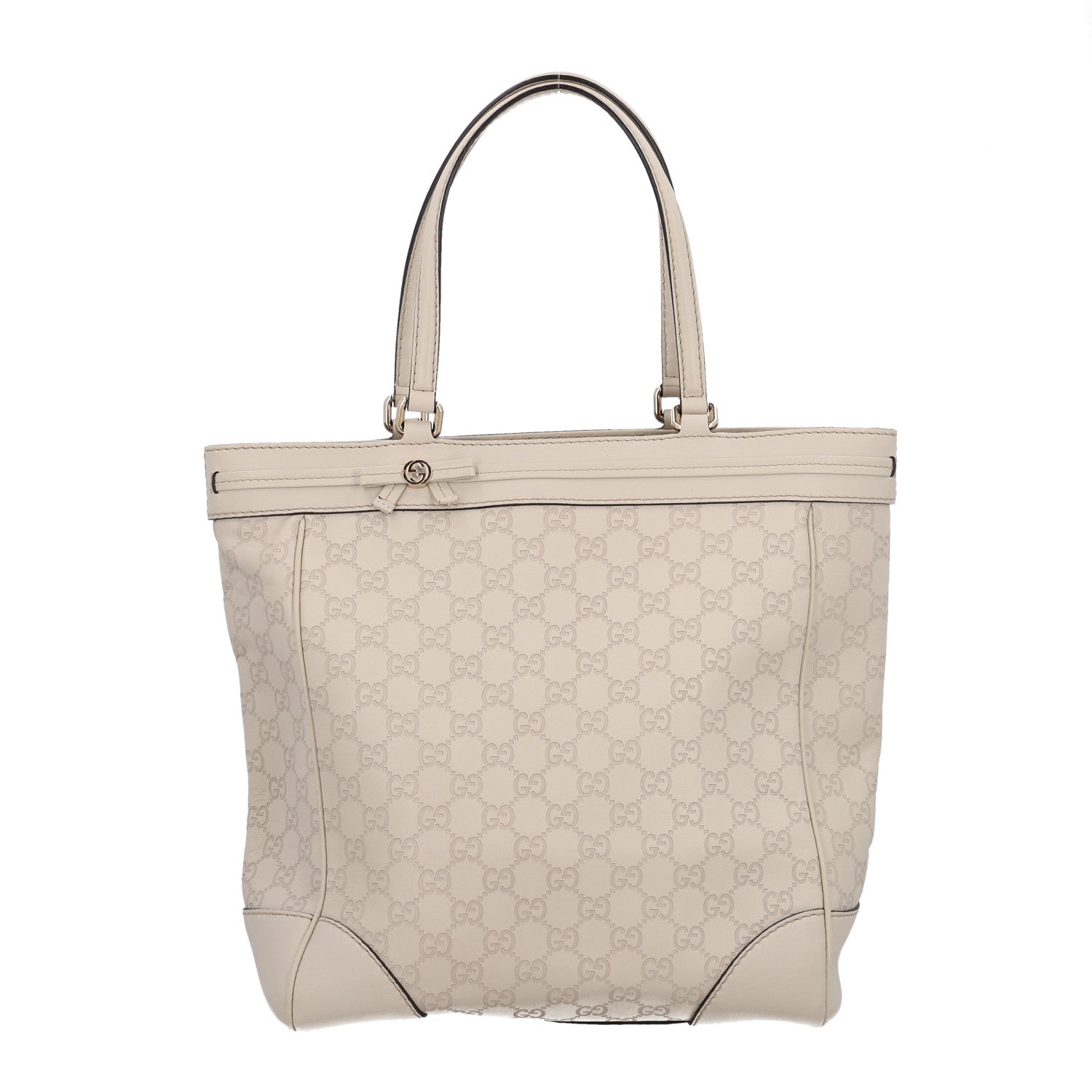Gucci Guccissima Medium Mayfair Tote Off White 1 of 9