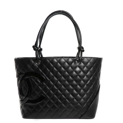 Chanel Calfskin Quilted Large Cambon Tote Black 1 of 8