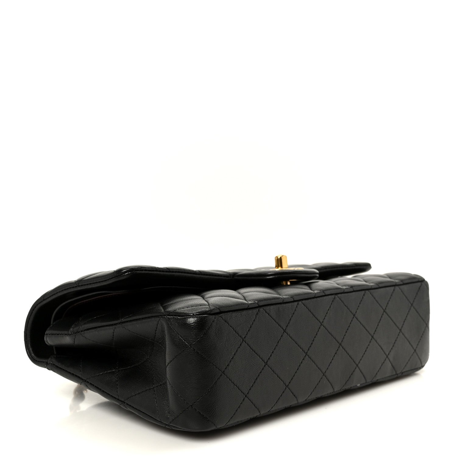 Chanel Lambskin Quilted Medium Double Flap Black 4 of 11