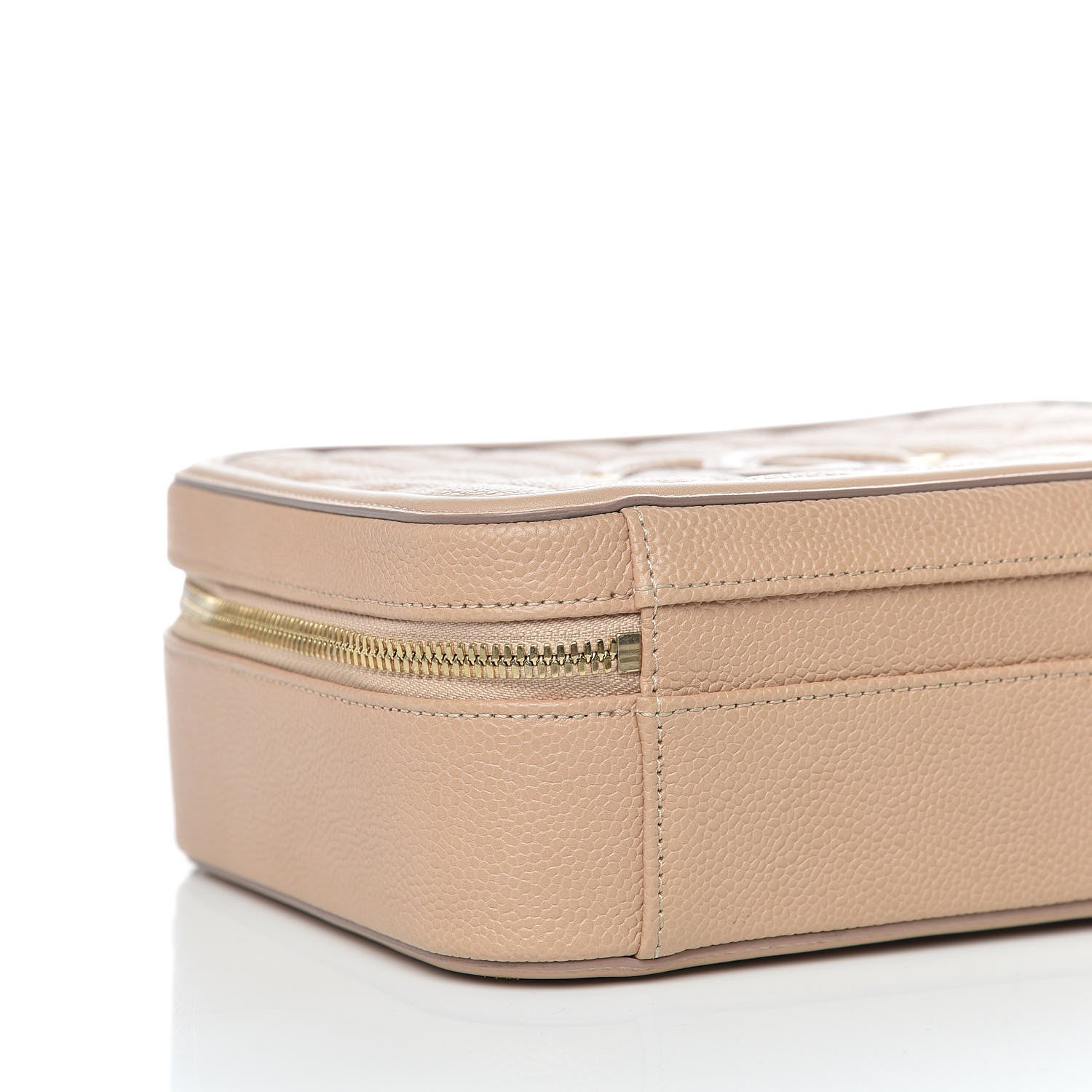 Chanel Caviar Quilted Medium CC Filigree Vanity Case Beige 8 of 11