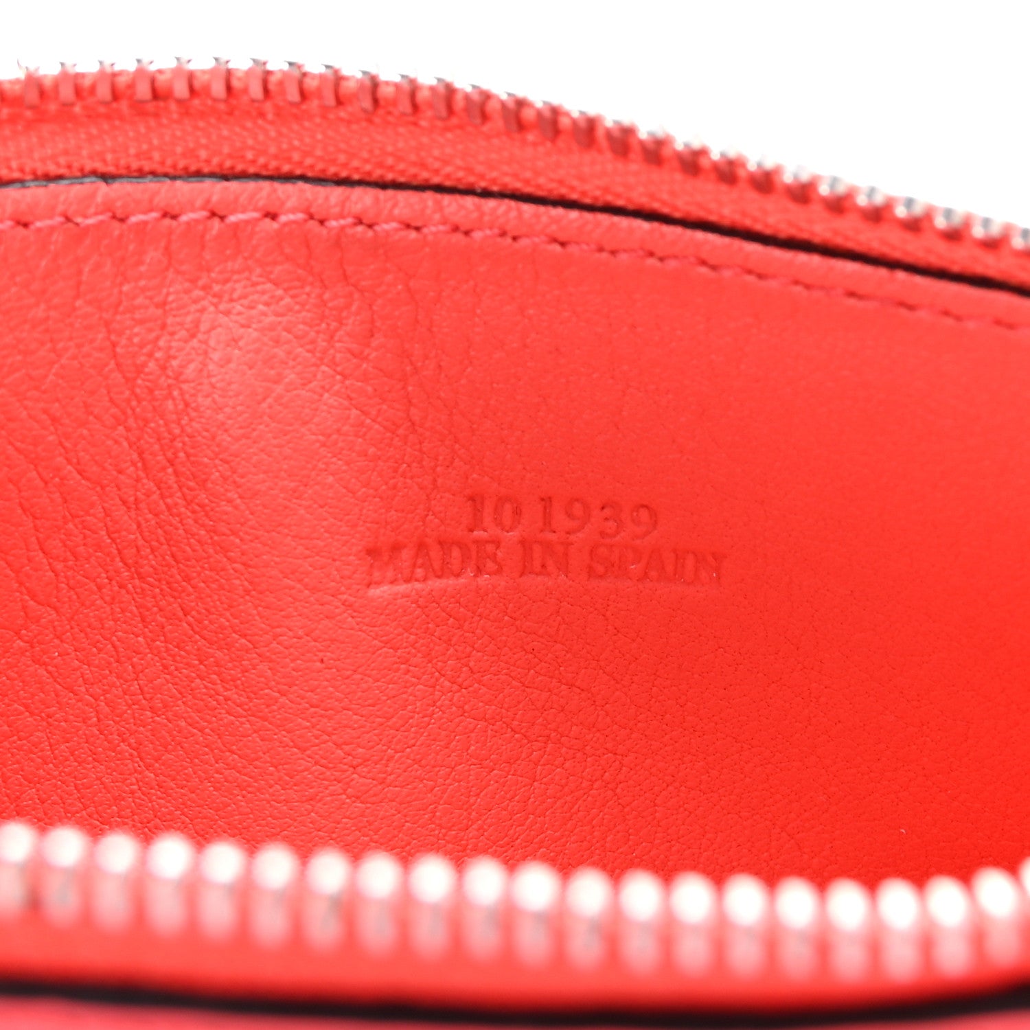 Loewe Shiny Calfskin Embossed Repeat Coin Card Holder Pink 7 of 7
