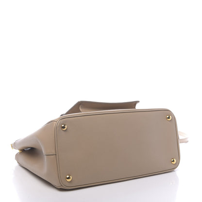 Prada Saffiano Lux Galleria Front Pocket Tote Cammeo Caramel 4 of 10