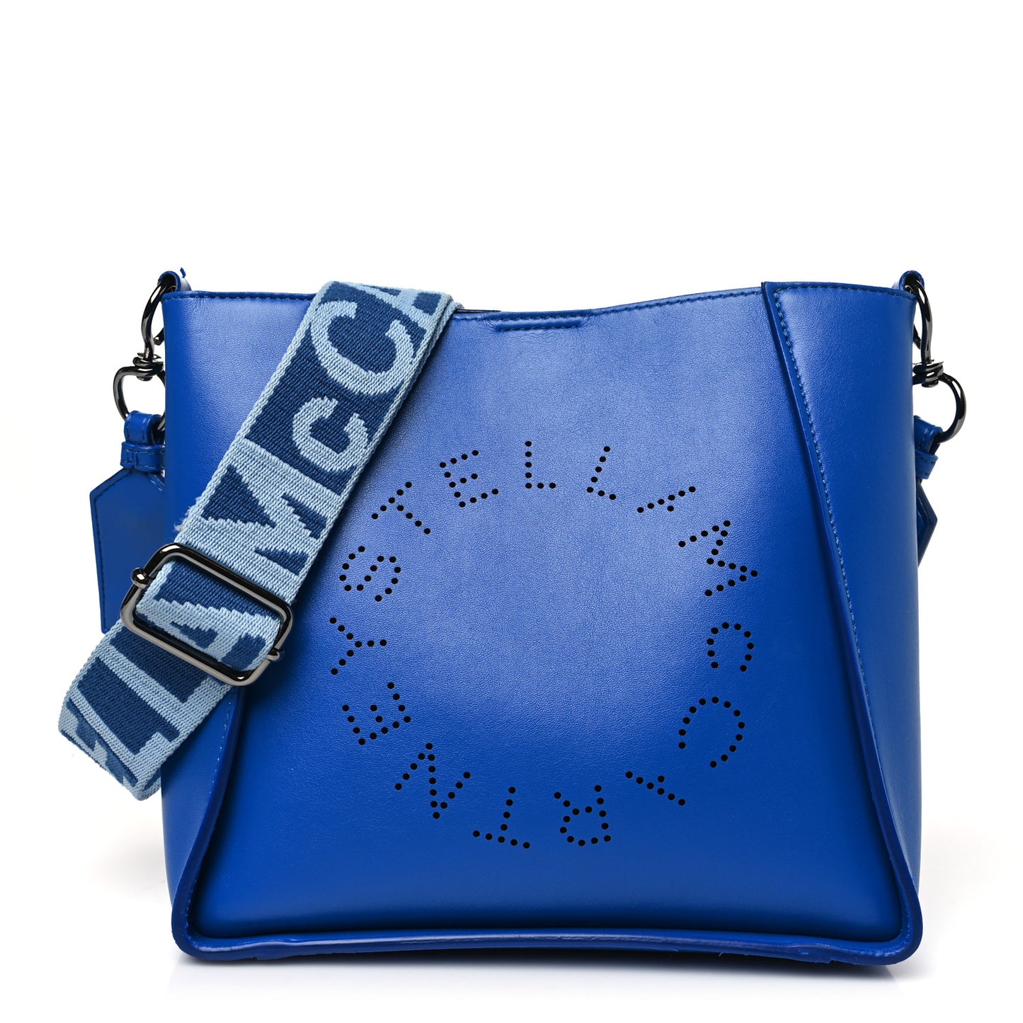 Eco Alter Nappa Perforated Logo Crossbody Blue