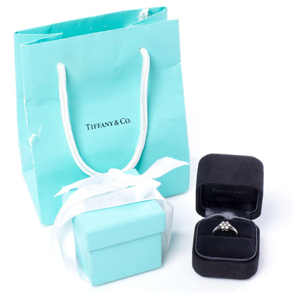 Tiffany Platinum Diamond Flower Ring 5 4 of 4