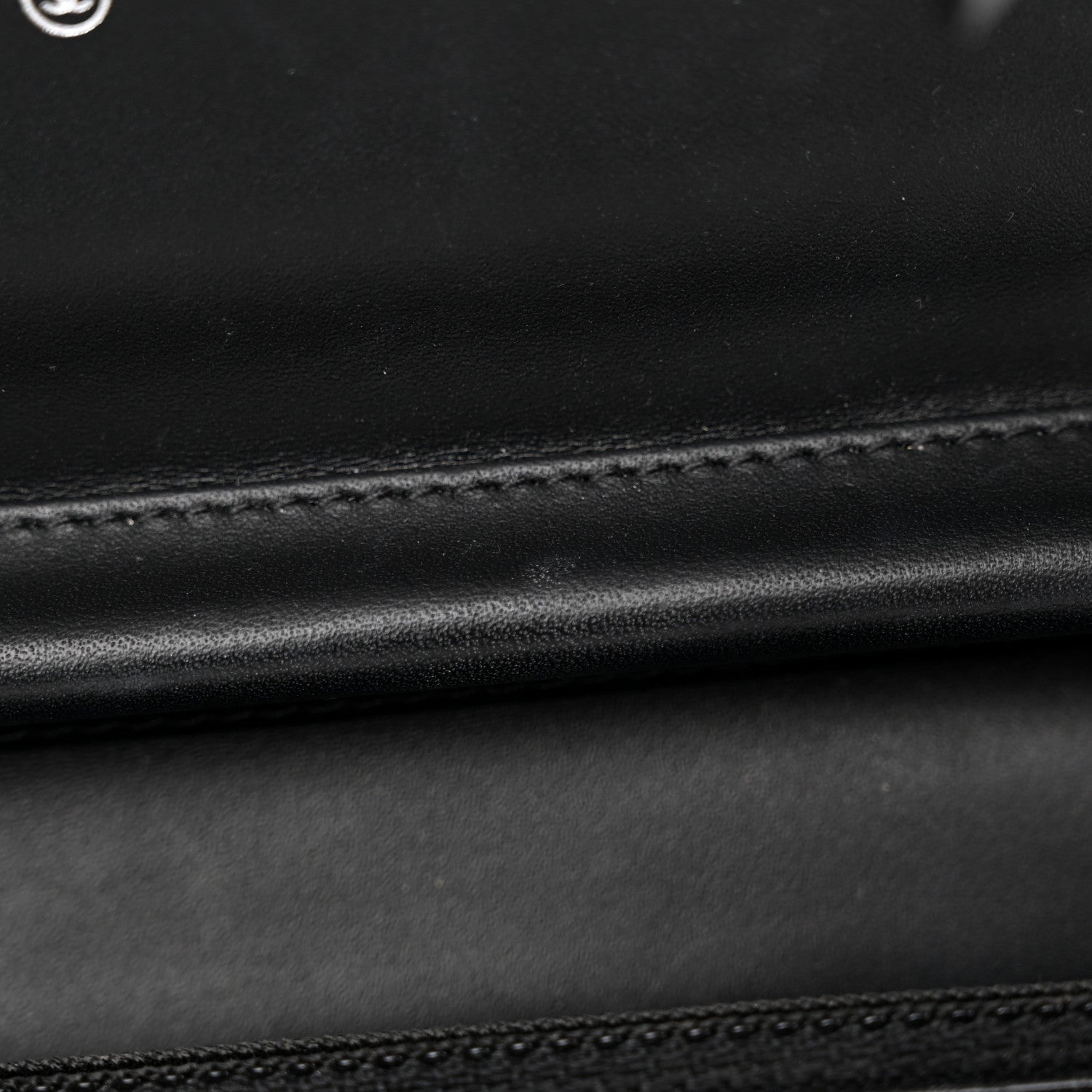 Chanel Shiny Aged Calfskin Quilted Boy Wallet On Chain WOC So Black 15 of 18