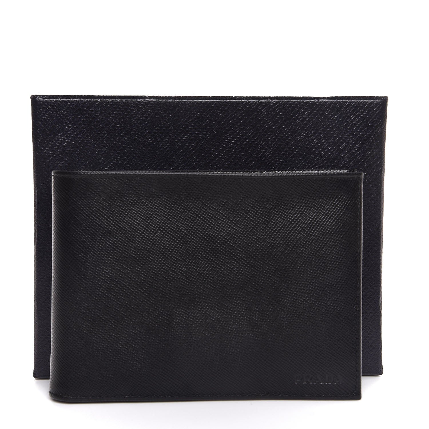 Prada Saffiano Bi-Fold Wallet Black 7 of 7