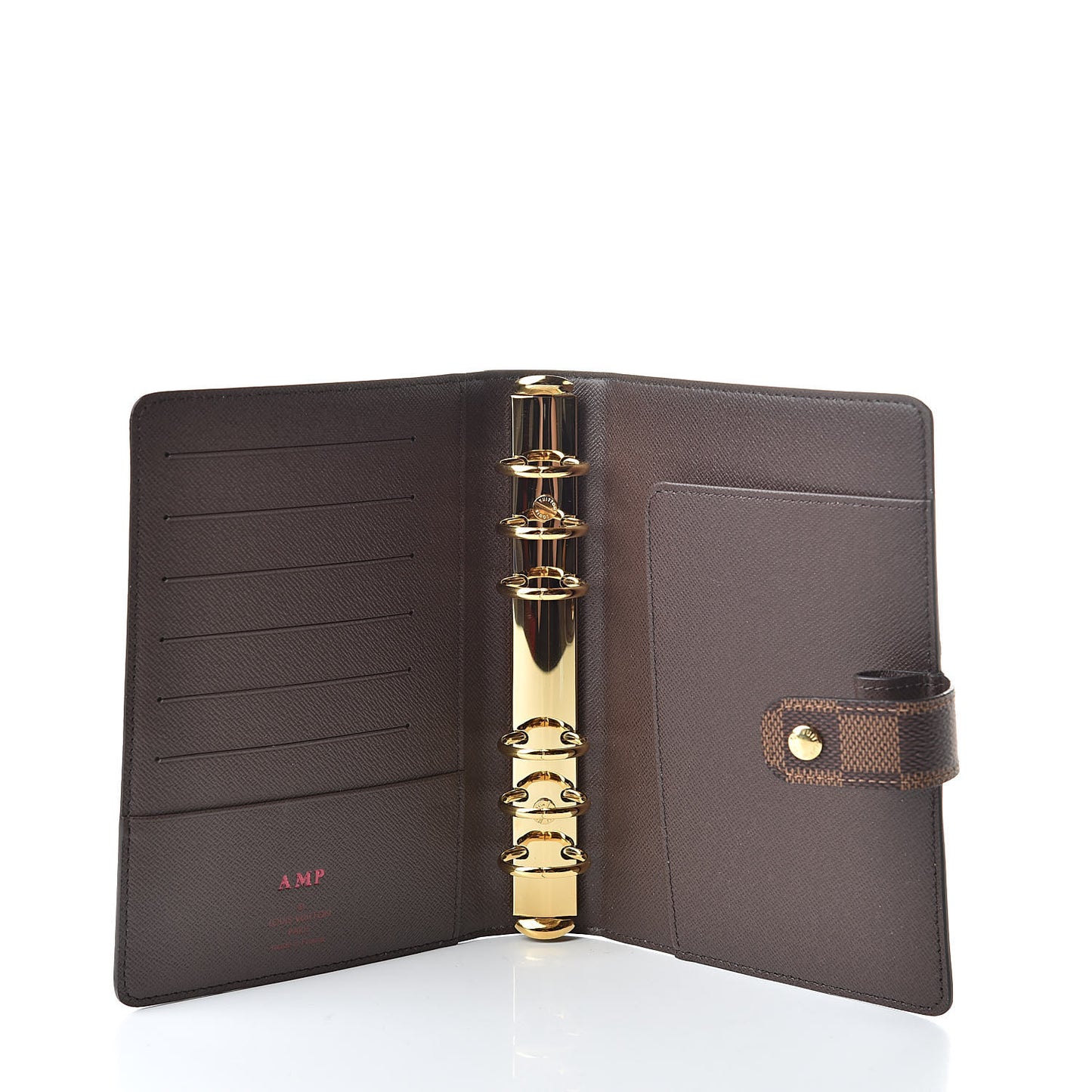 Damier Ebene Medium Ring Agenda Cover