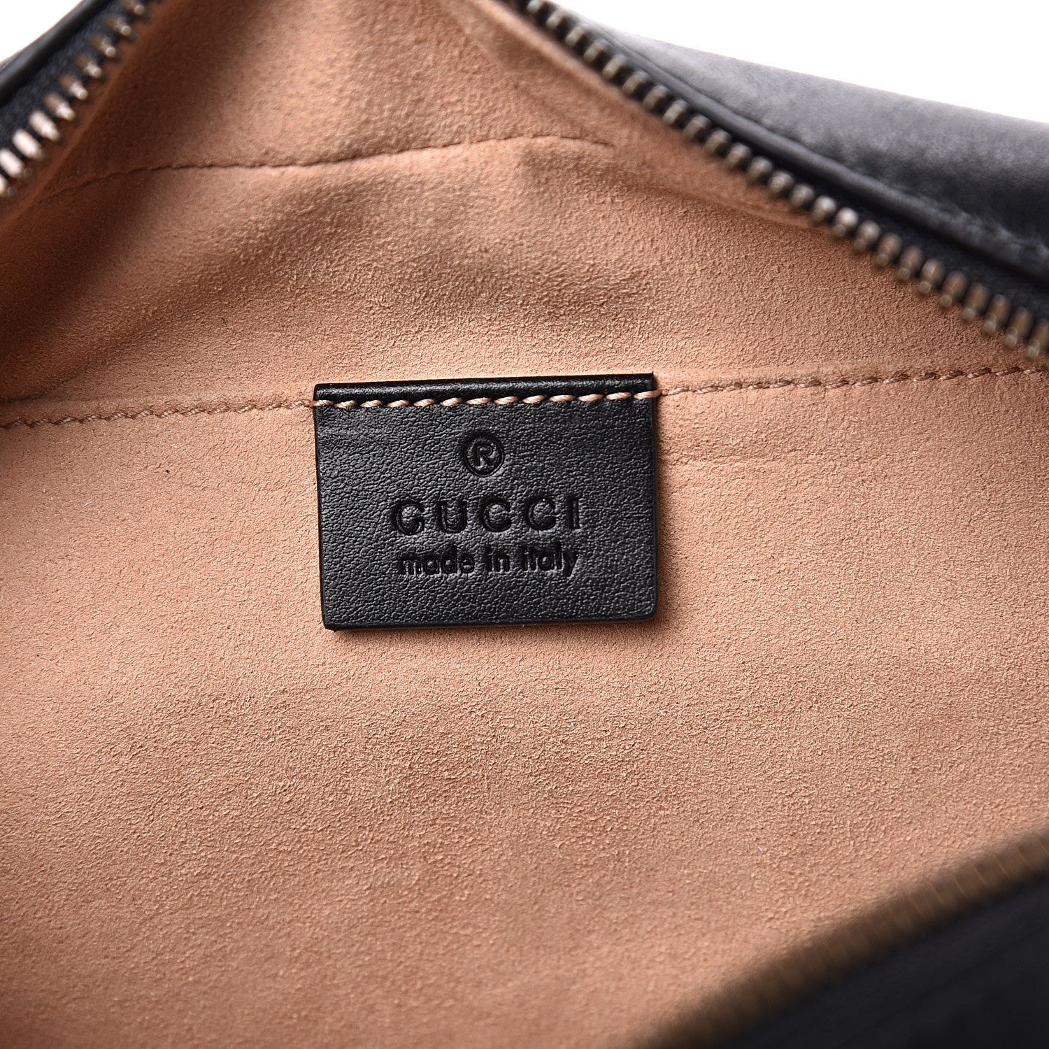 Gucci Calfskin Matelasse Small GG Marmont Chain Shoulder Bag Black 5 of 10