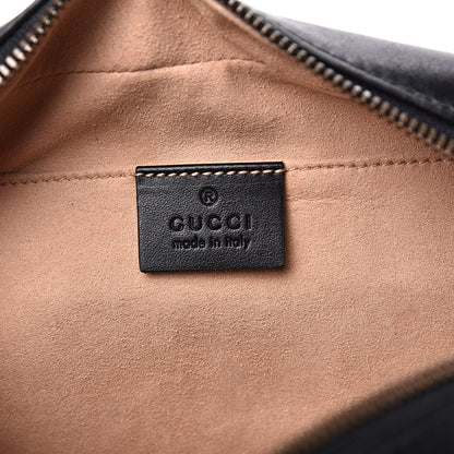 Gucci Calfskin Matelasse Small GG Marmont Chain Shoulder Bag Black 5 of 10