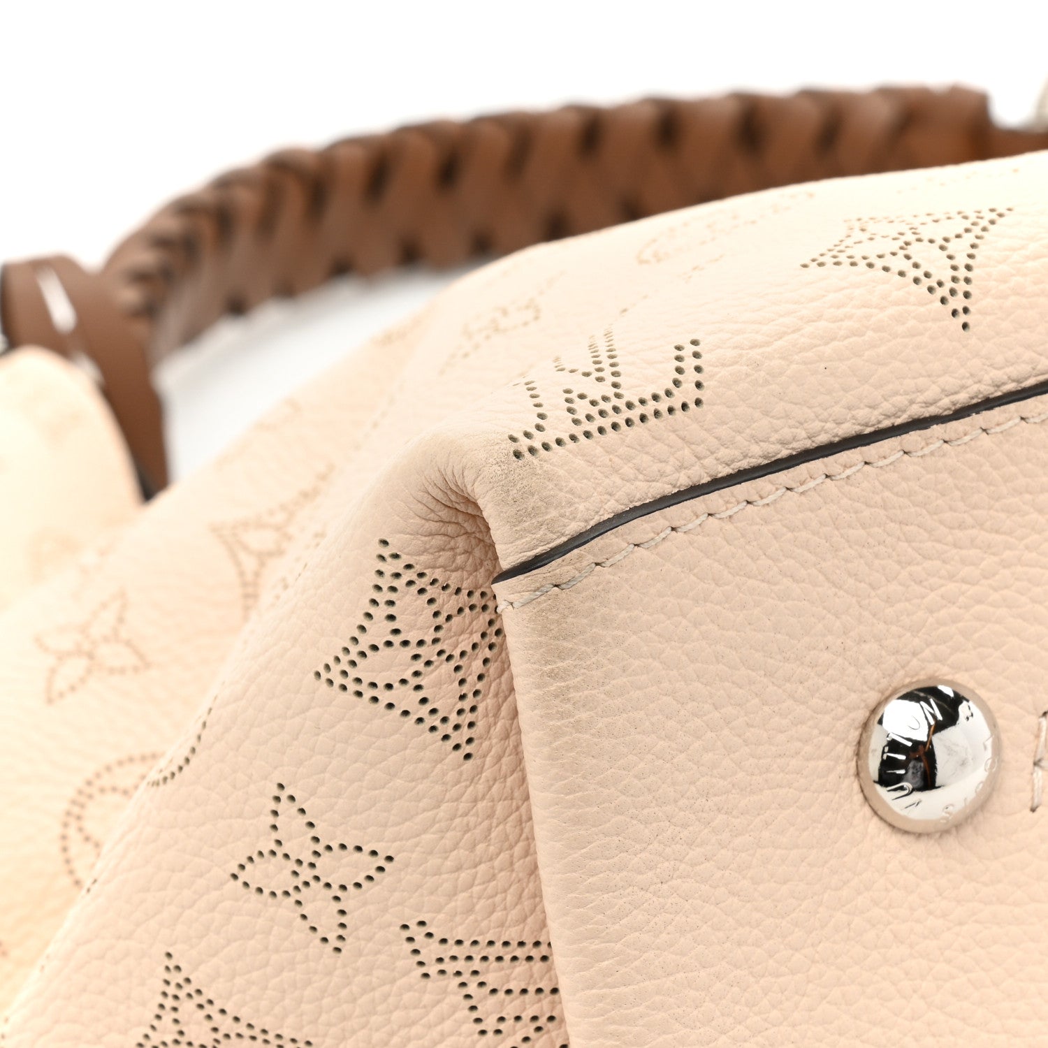 Louis Vuitton Mahina Carmel Hobo Creme 9 of 13