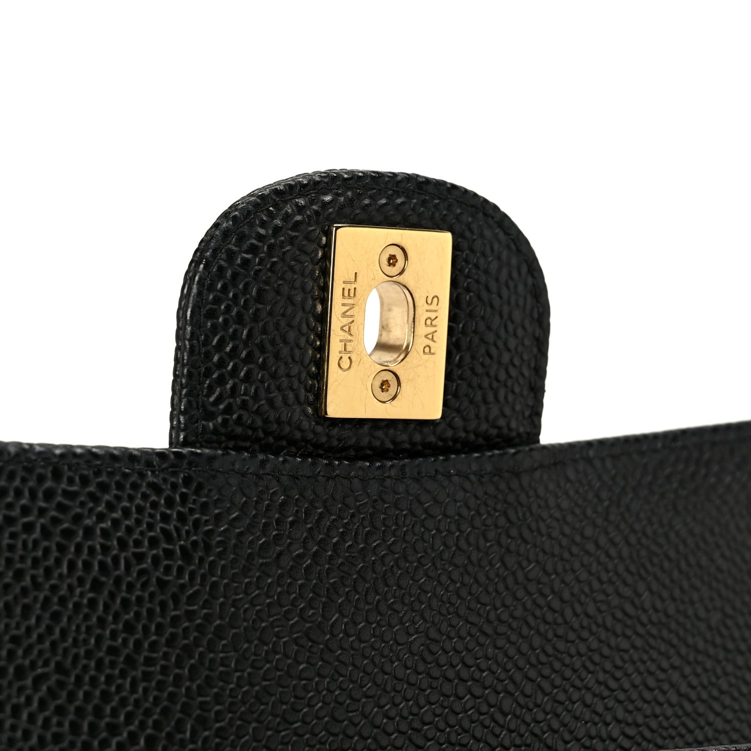 Chanel Caviar Quilted Medium Double Flap Black 7 of 12