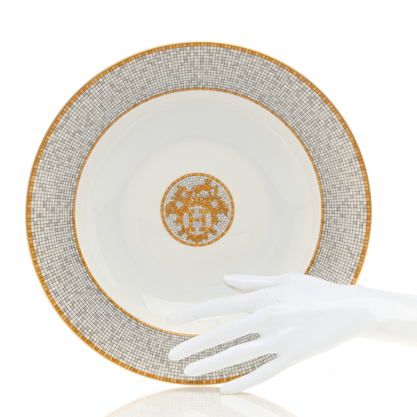 Porcelain Mosaique Au 24 Soup Bowl Gold