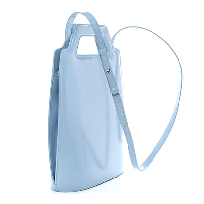 Salvatore Ferragamo Brushed Calfskin North South Wanda Top Handle Bag Sky Blue 3 of 11