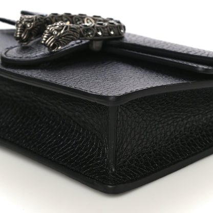 Gucci Calfskin Super Mini Dionysus Shoulder Bag Black 9 of 10