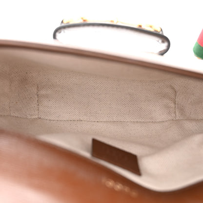 Gucci GG Supreme Monogram Web Mini Horsebit 1955 Shoulder Bag Beige Brown Sugar 5 of 12