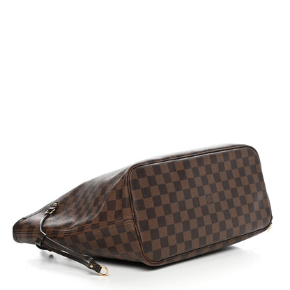 Louis Vuitton Damier Ebene Neo Neverfull MM Rose Ballerine 4 of 11