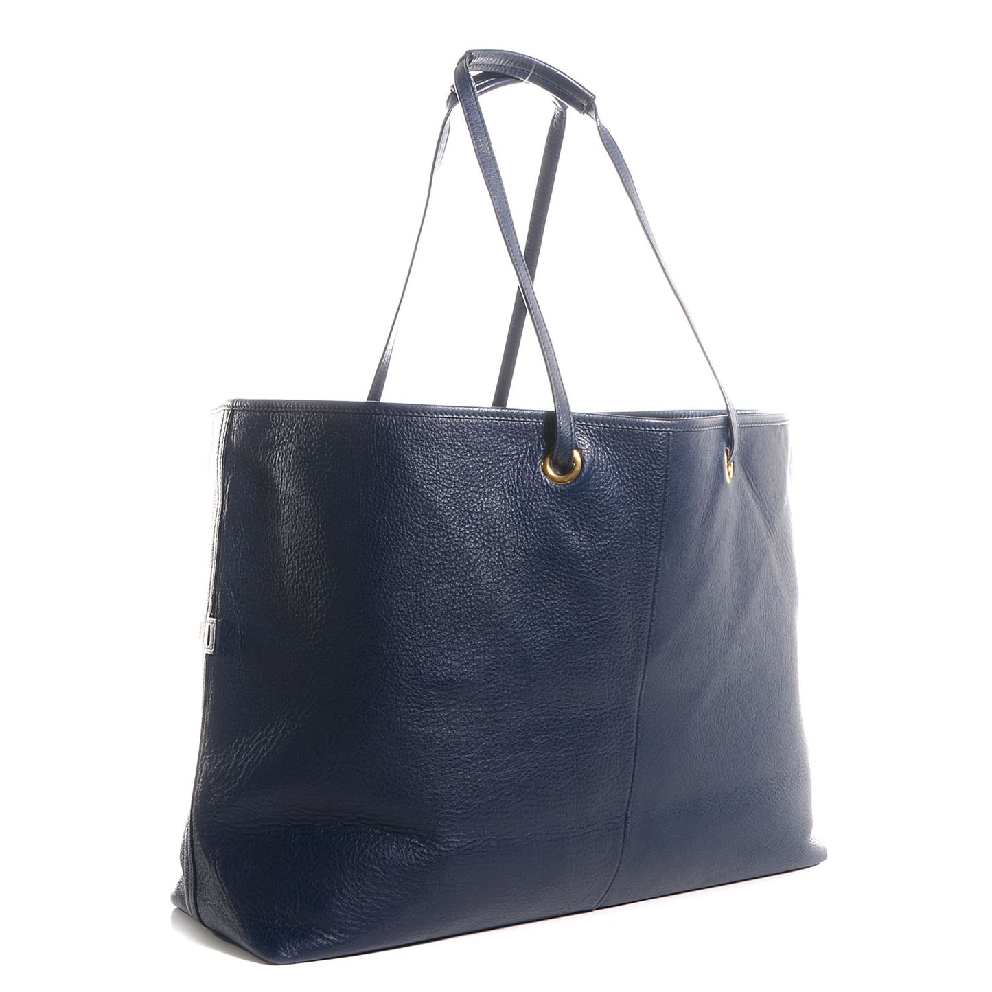Calfskin Large Neo Double Reversible Tote Navy