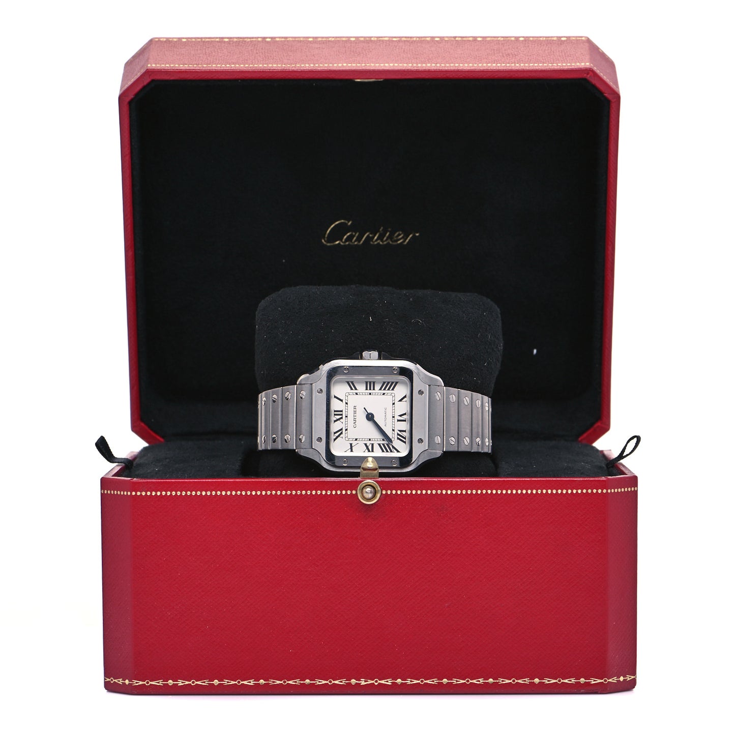 Stainless Steel 35mm Santos de Cartier Automatic Watch