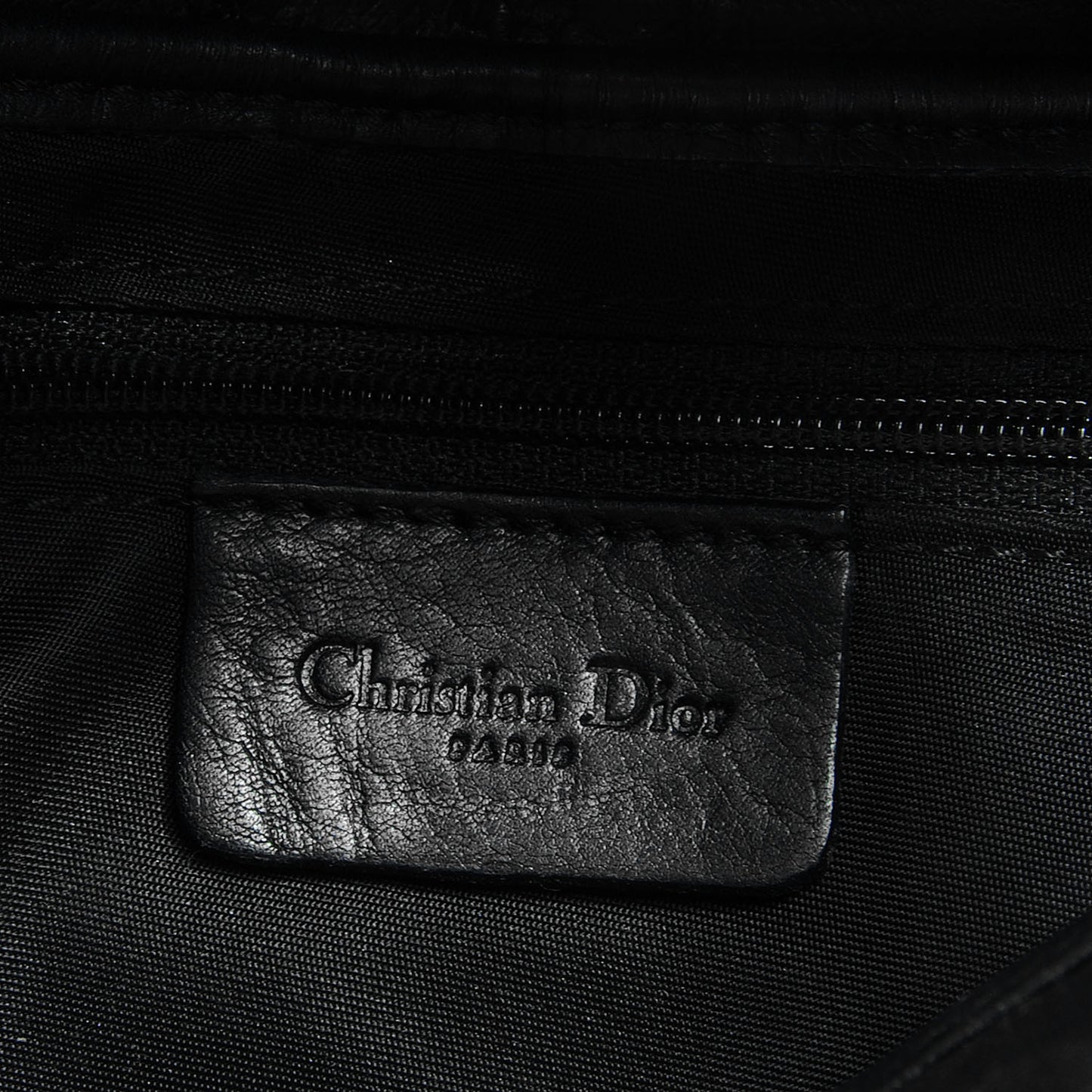 Ostrich Saddle Bag Black