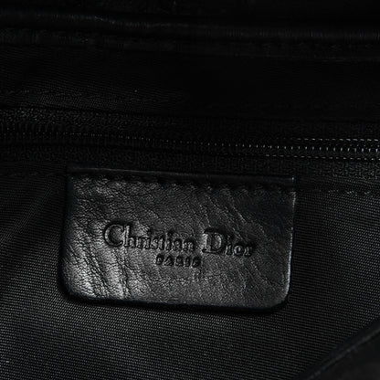 Christian Dior Ostrich Saddle Bag Black 6 of 7