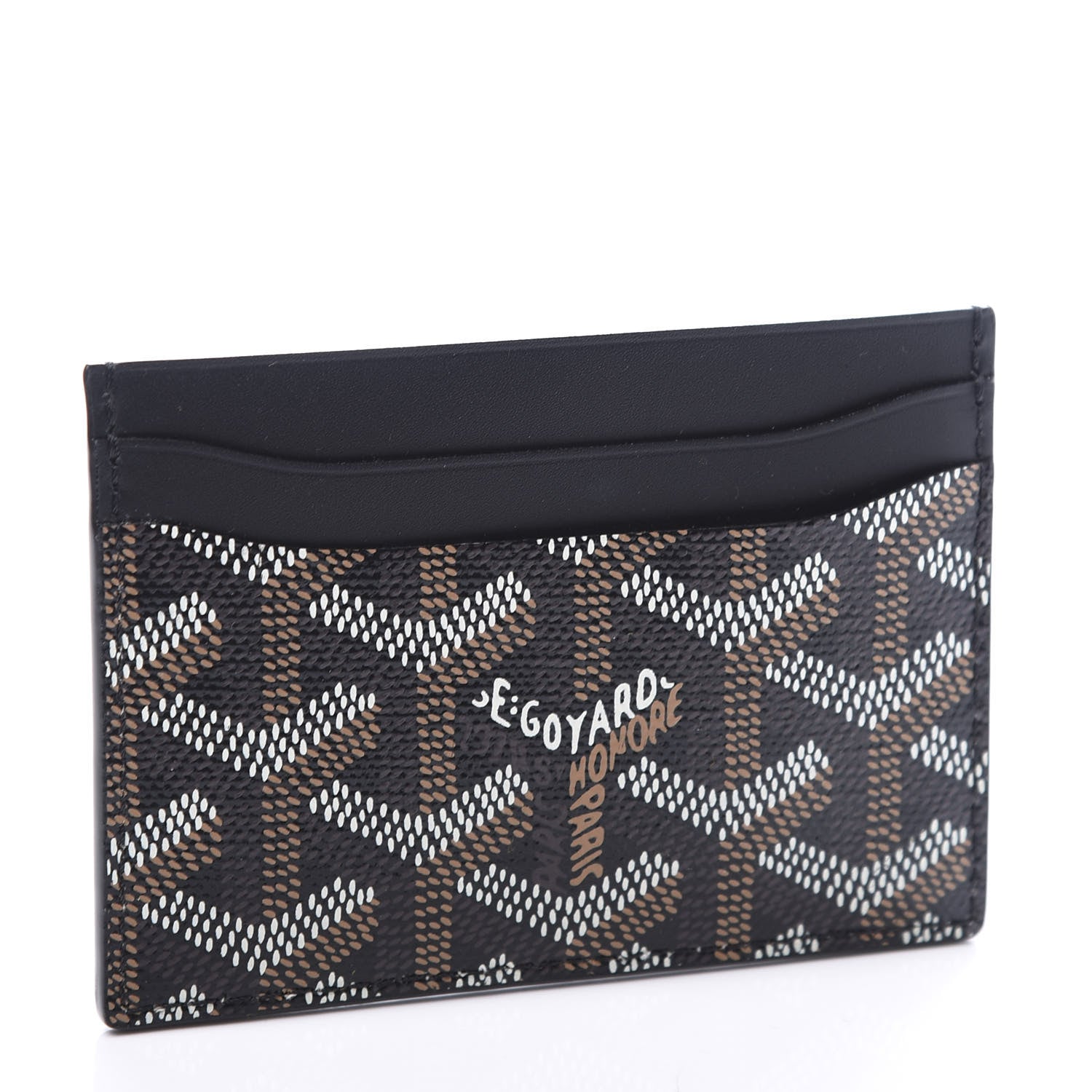 Goyard Goyardine Saint Sulpice Card Holder Black 2 of 8