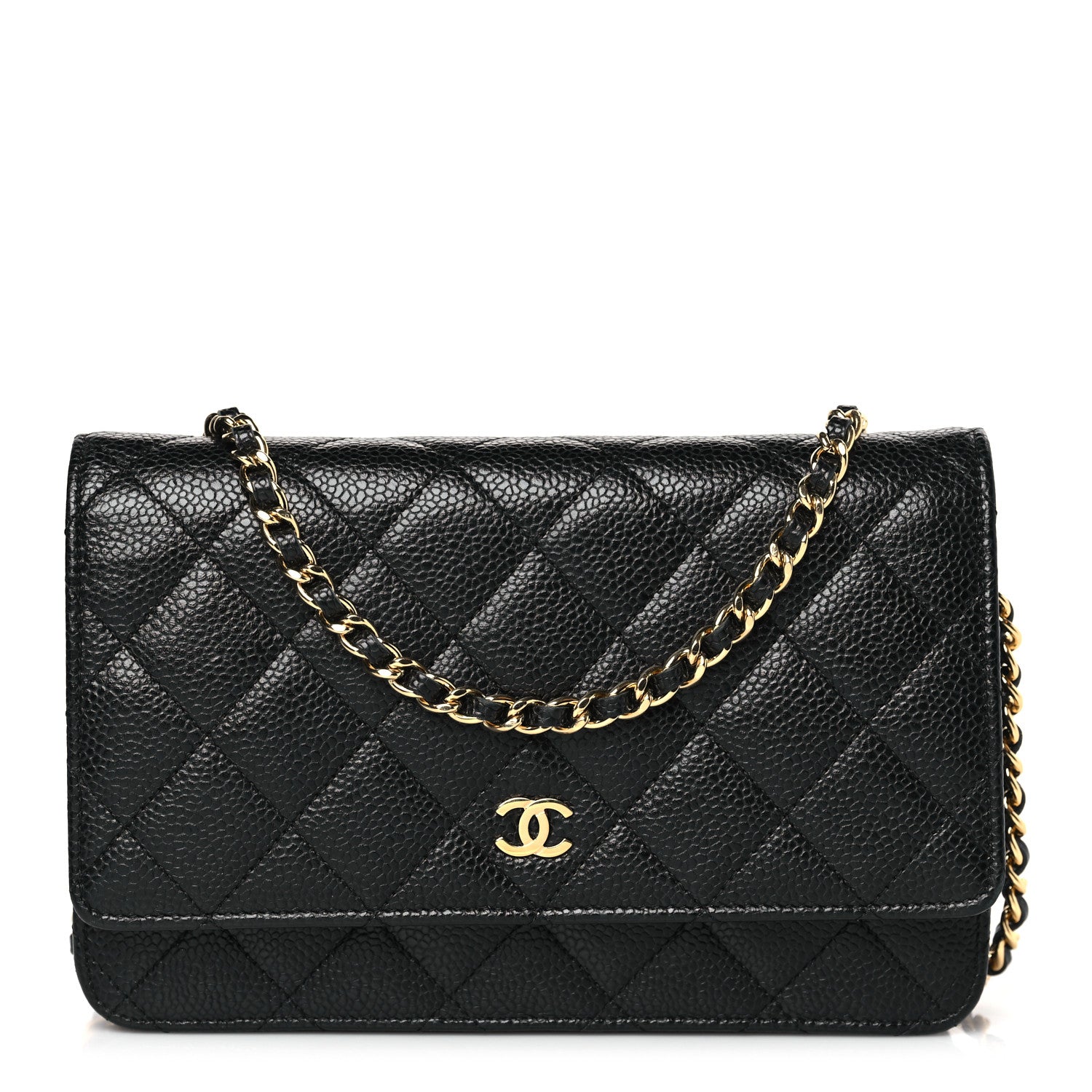 Chanel Caviar Quilted Wallet on Chain WOC Black 1 of 10