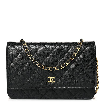 Chanel Caviar Quilted Wallet on Chain WOC Black 1 of 10