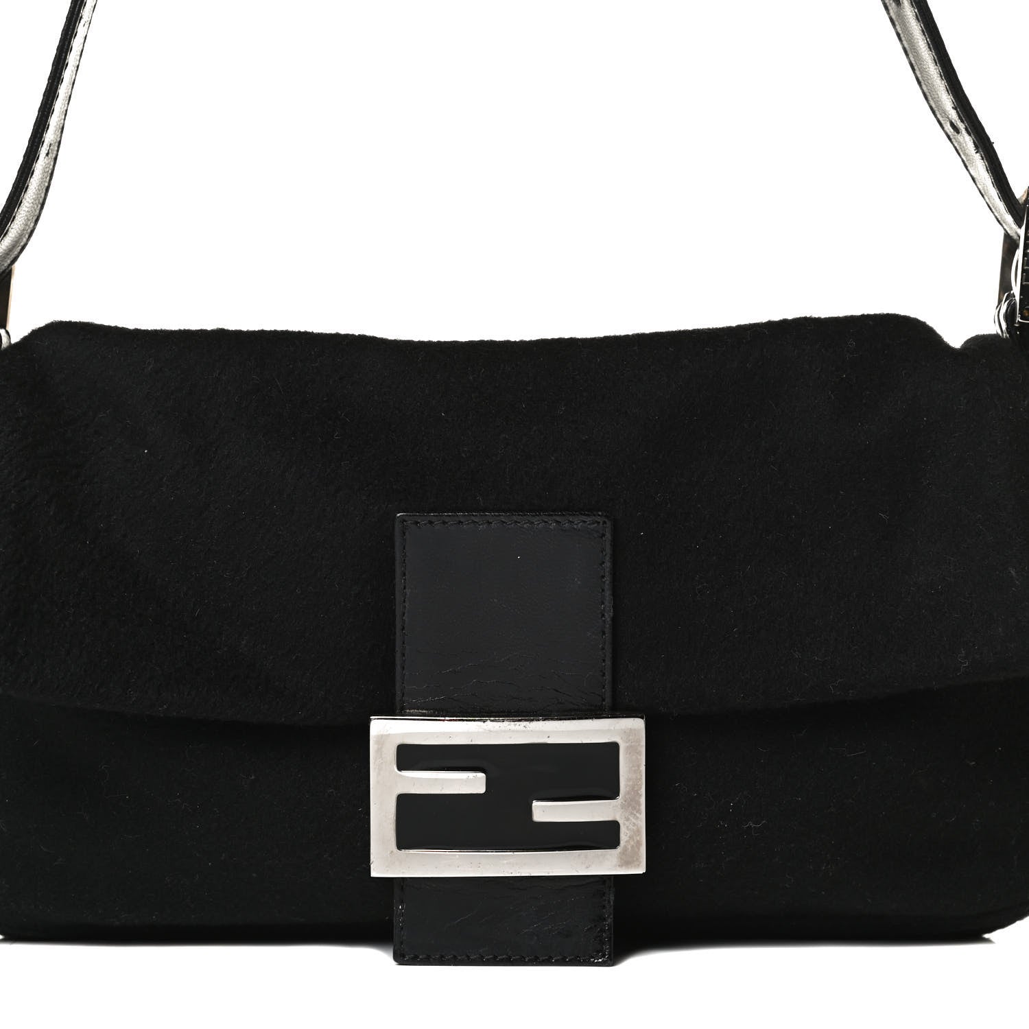 Fendi Wool Baguette Black 7 of 11