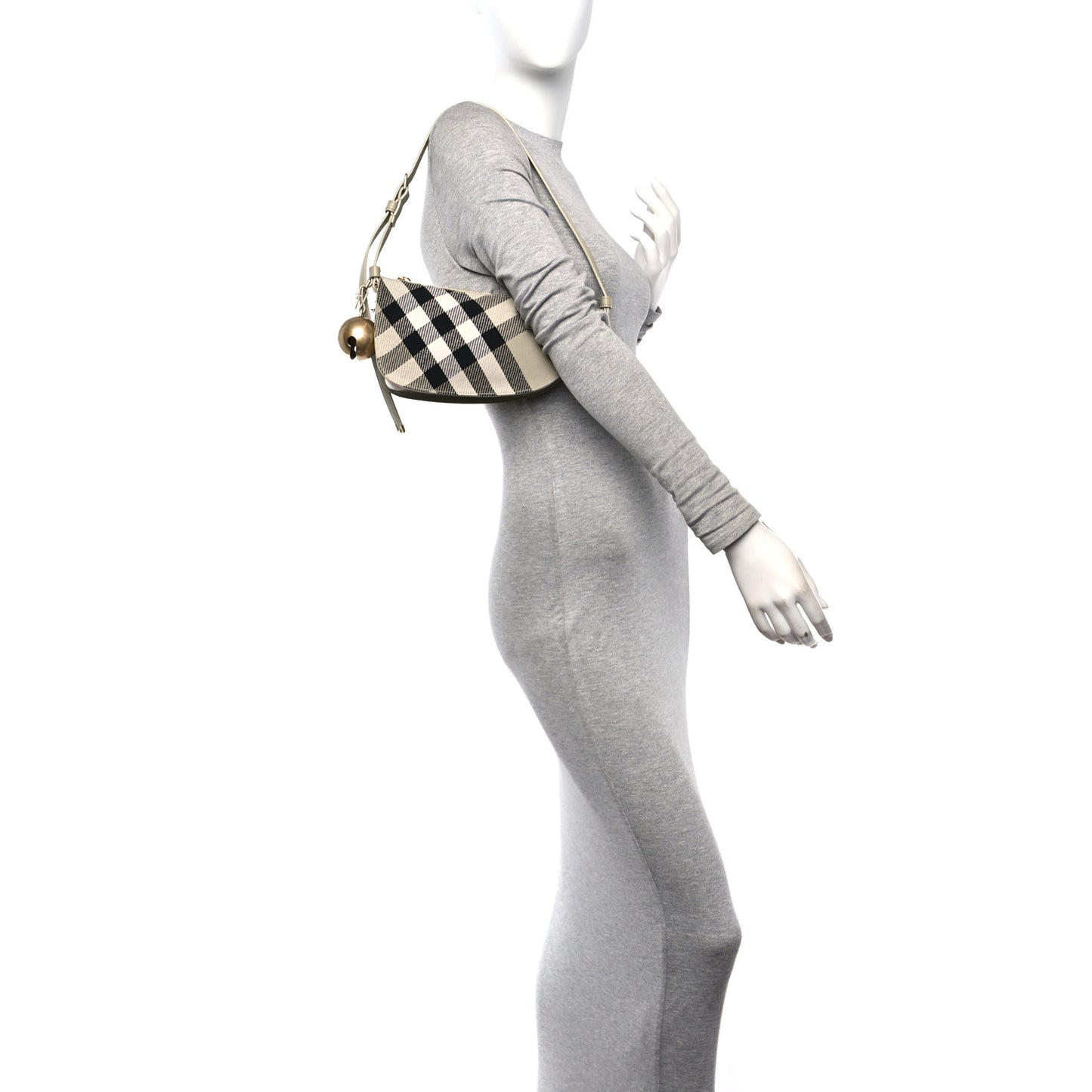 Jacquard Check Mini Shield Bag Lichen